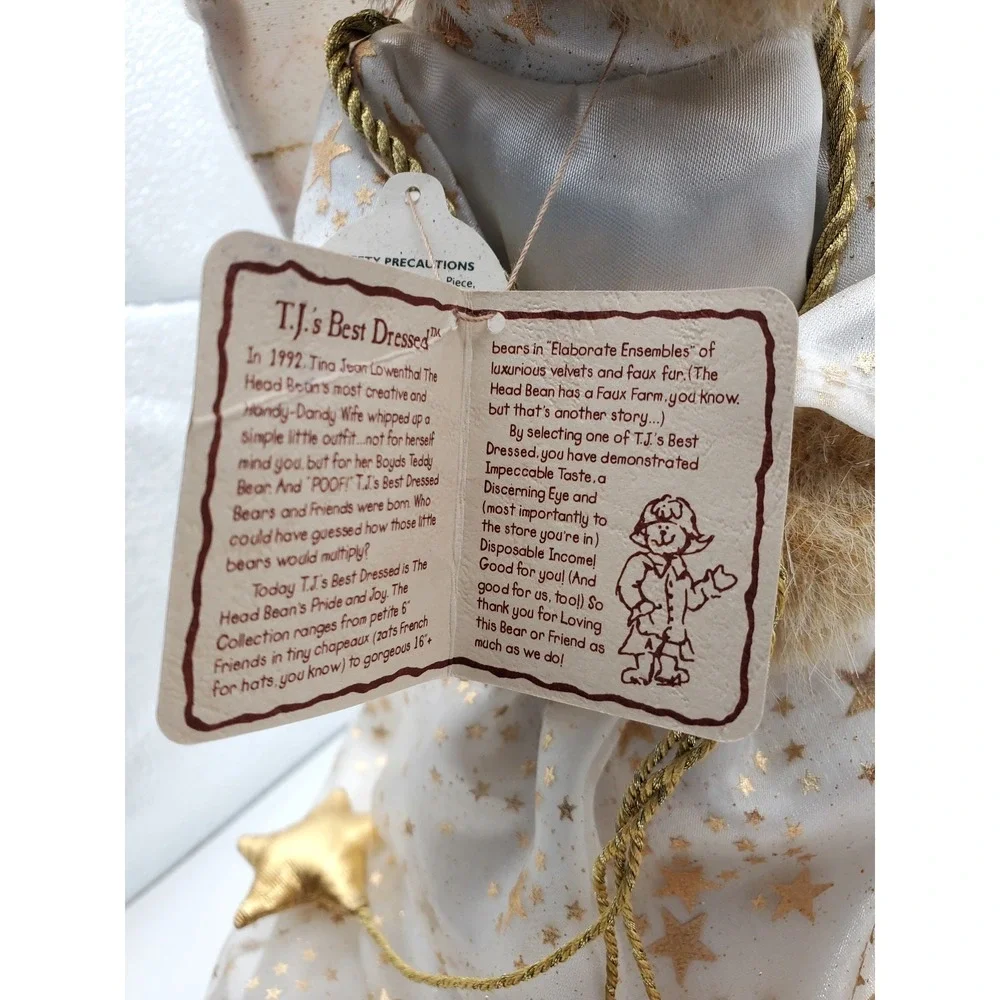 Boyds Bears Gloranna Angelstar Christmas Tree Topper Plush Angel